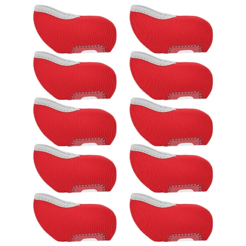 

10Pcs Golf Putter Head Cover Iron Club See Through Window Covers Putter ProtectorRed