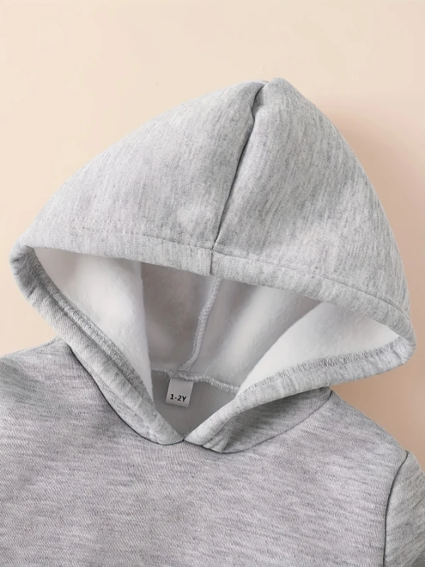 الوليد بيبي بوي طويلة الأكمام الصوف هوديي مع الكرتون إلكتروني القلب طباعة السراويل الرياضية غير رسمية مجموعة الخريف الشتاء