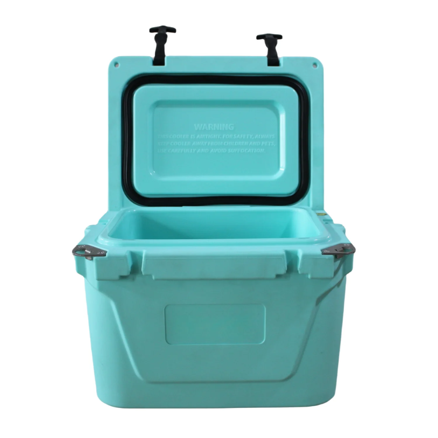 Custom Portable High-Performance Hard Plastic Ice Cooler Box for Outdoor Camping Picnics Insulated Food Storage Letter Pattern