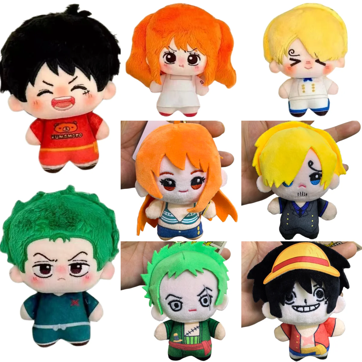 Nuevo Peluche de Anime One Piece 2026: Luffy, Roronoa Zoro, Sanji, Nami, Ace, Nico Robin, Sabo, Law - Colgante de Peluche, Muñeco Adorable, Juguete, Regalo