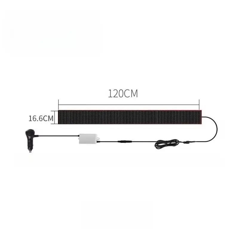 Truck Devil Eye LED Matrix Pixel Panel Soft Foldable Lighting Graffiti Scrolling Stick Up Text Board Windshield