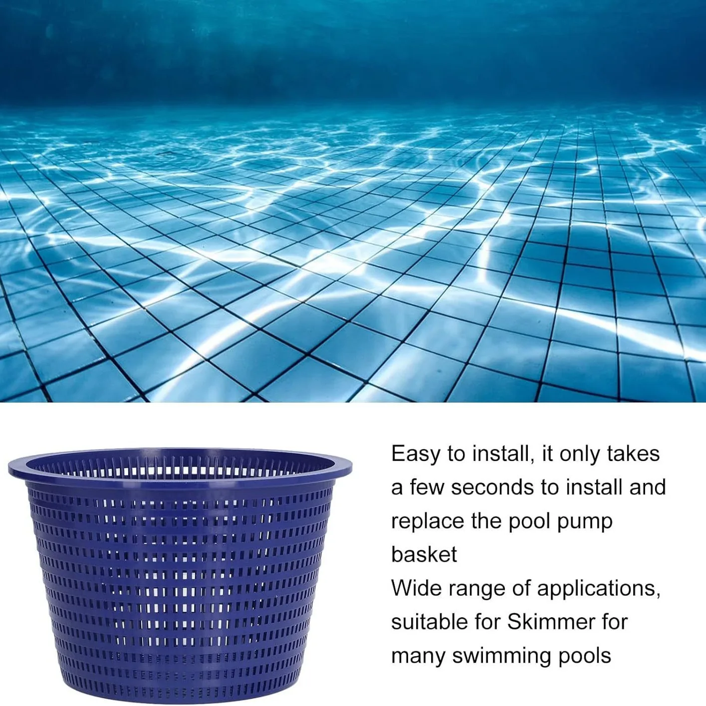 Swimming Pool Skimmer Basket Replacement with Weighted for SP1070  Models Pool Cleaning Skimmer Wall Drain Accessories