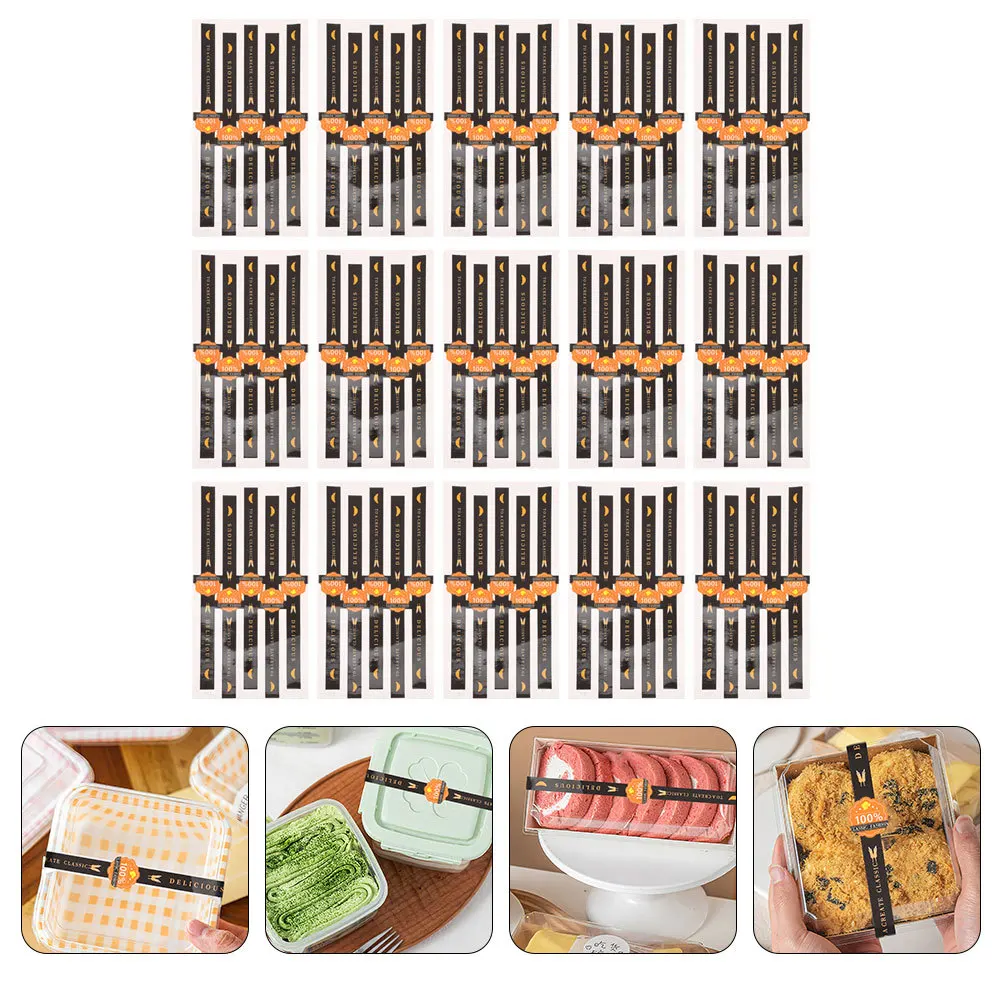 

100pcs Not Self Adhesive Sticker Sealing Label For Gift Cake Chocolate Packaging Baking Supplies Decorative Envelope Bag