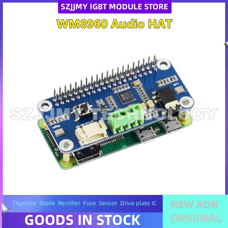 Raspberry Pi 4B audio module speaker stereo codec WM8960 module with speaker