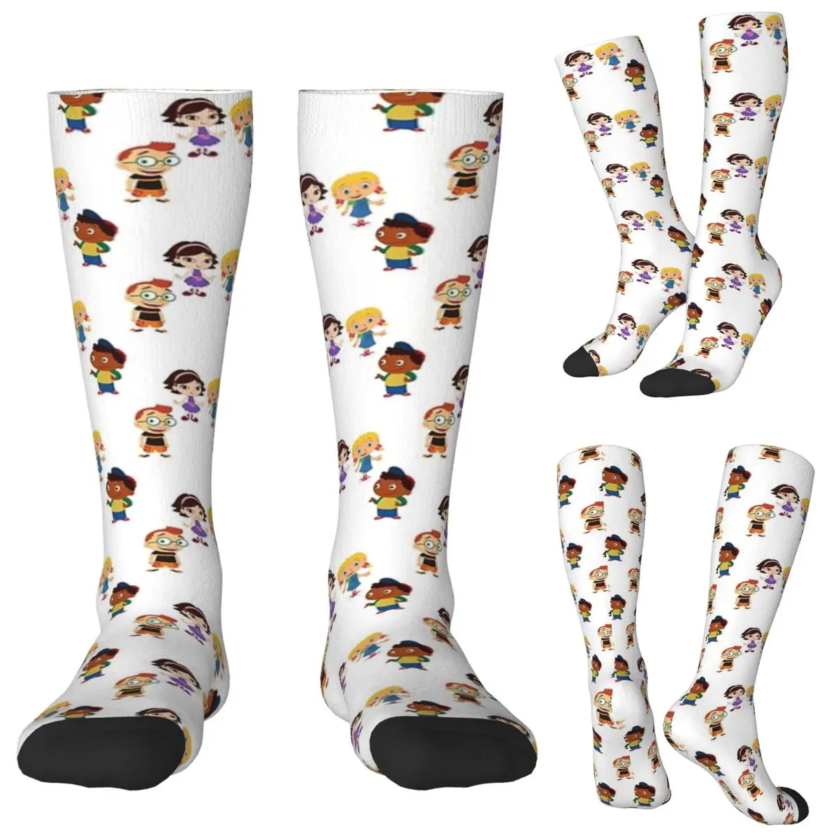 Little Einsteins Squad Happy Socks Harajuku Stockings All Season Long Socks Accessories for Man Woman Birthday Present
