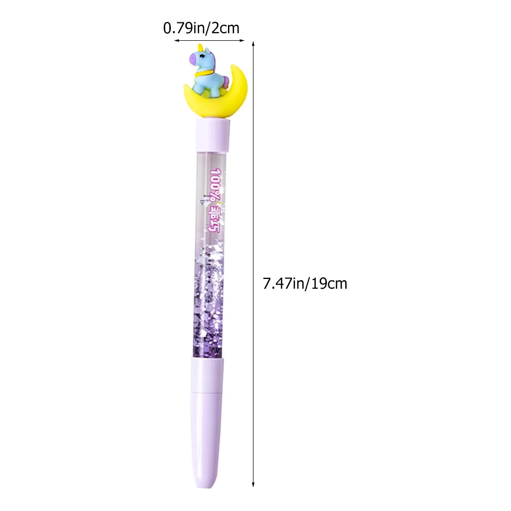 4 Pcs Cartoon Pen Gel Pupils Fountain Ink Multi-function Pens Plastic Note