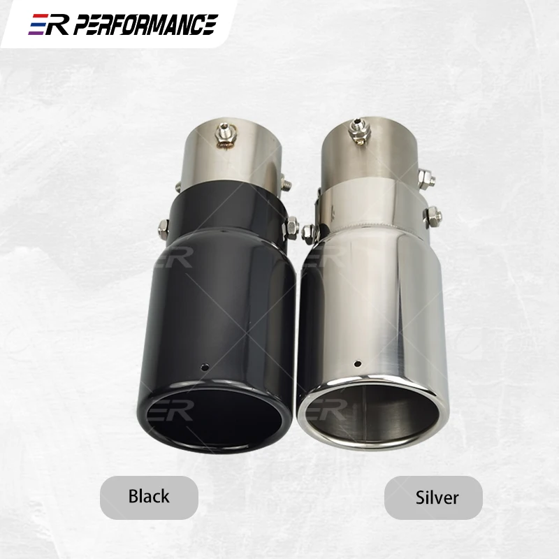 

1 Piece Stainless Steel Muffler 38-54mm Inlet Adjustable For Universal Auto Modified Cars Accessories Exhaust Tailpipe Parts