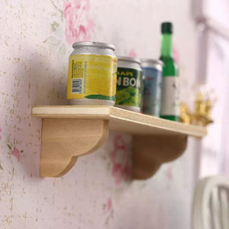1:12 Doll House Miniature Wood Wall Shelf Model Furniture Accessories