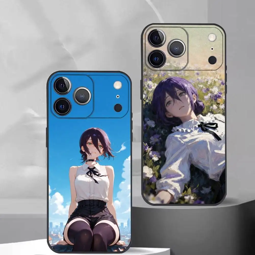 

Chainsaw Man Reze Phone Case Silicone Soft For IPhone 17 16 15 14 13 12 11 X XR Plus Pro Max Plus