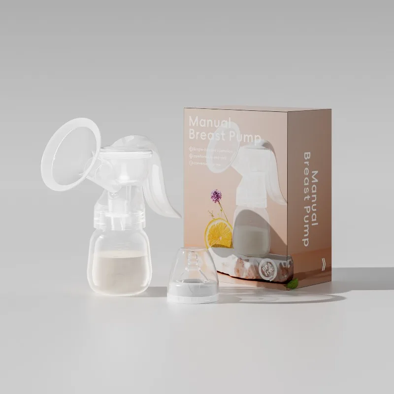 

Manual Breast Pump with Strong Suction Postpartum Manual Breast Milk Collector Portable and Quiet Mom's Breastfeeding Companion