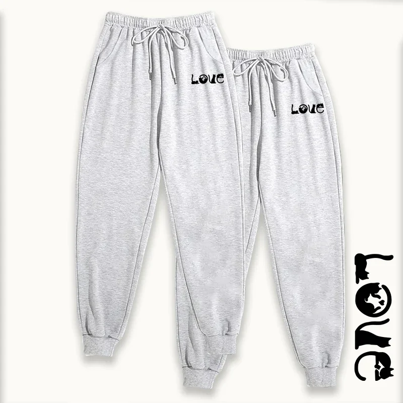 2-packs broek 2025 nieuwe collectie dames joggingbroek 2-delige set effen kleur joggingbroek herfst winter casual lounge wear broek