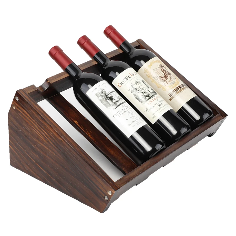 

Wood Song Solid Wood Red Wine Rack Bottom Support Display Rack Household