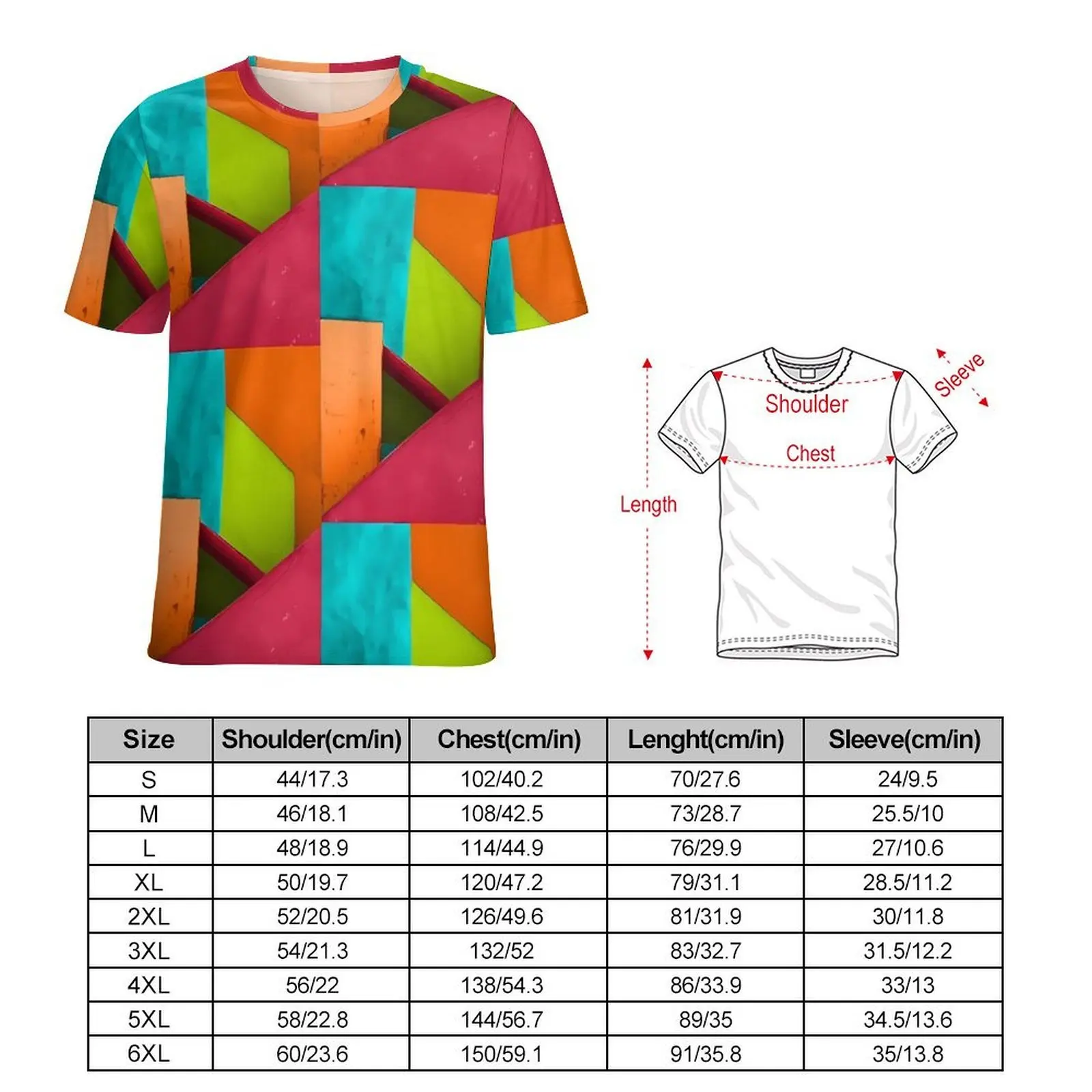 Beach T Shirt Cuban Colorblock T-Shirts Colorful Print Casual Trending Tees For Male Short-Sleeved Graphic Oversized Clothing