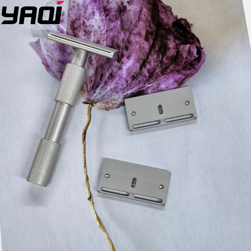 

2026 New Arrival！YAQI Aileron GEM Blade Safety Razor - Traditional Shaving Razor with 3 Plates for Smooth Comfortable Cut