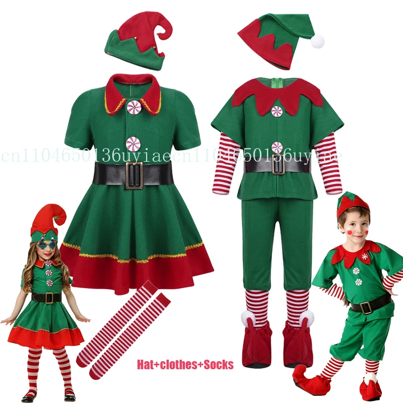

Boys' and Girls' New Year Clothing Girls Cosplay Dress Christmas Costume Carnival Party Costume Set Christmas Gifts for Children