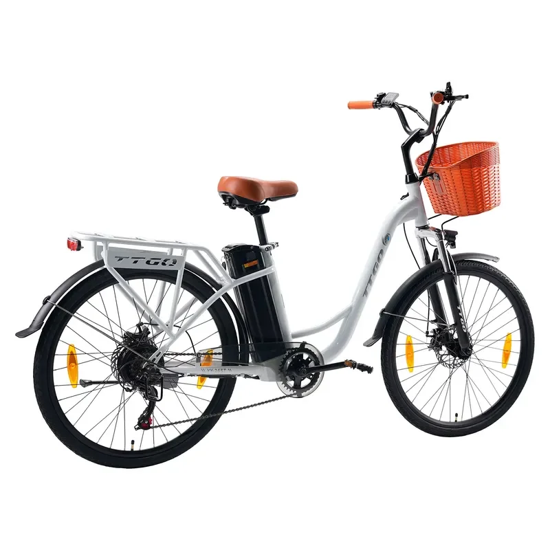 26 Inch Electric Bicycle 25KM/H Urban Mountain E Bike Powerful Motor City Commuter Cycling Vehicle for Adult Riders EU Stock