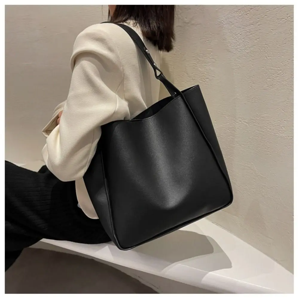 2024 New Women PU Leather Handbags Shoulder Bags Shopping Travel Bags Large Capacity Female\'s Handbags