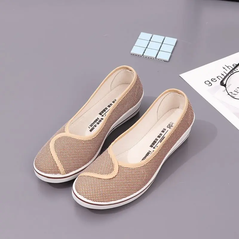 Mesh Breathable Wedge Women Footwear Slip On Korean Walking Original Offer Sale Chic Point Hot Ladies Shoes Urban 39 Promotion A