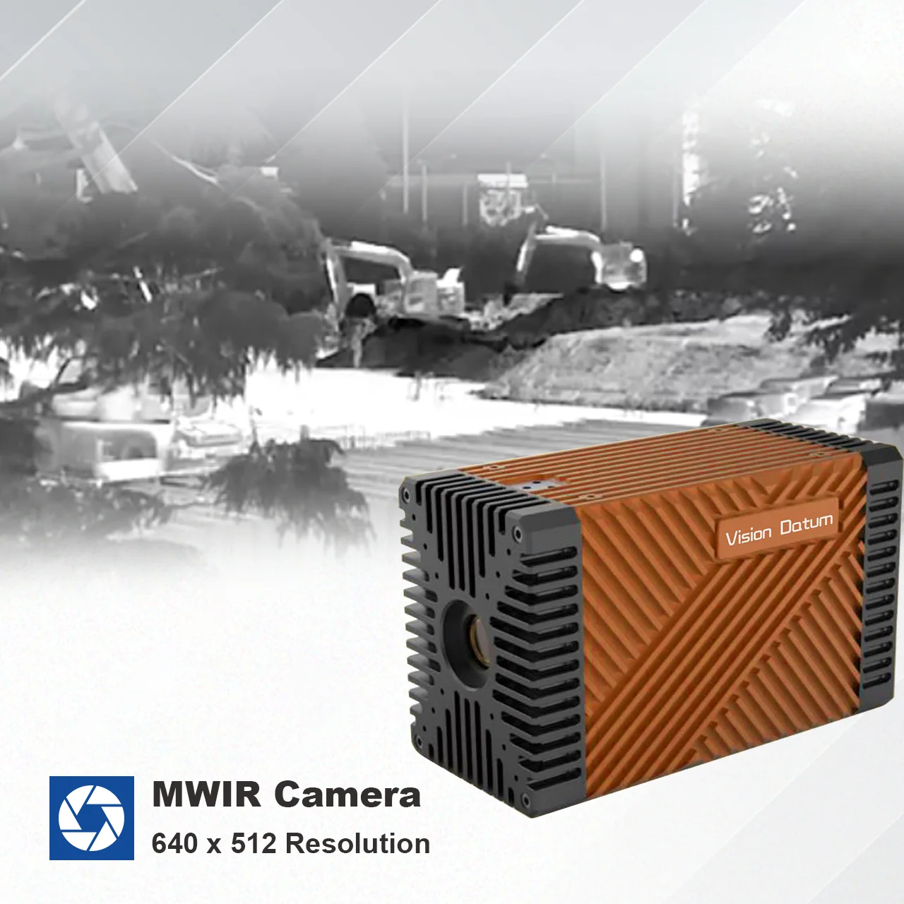 640X512 1-117Hz 15 Pixel Size 3.7-4.8 Spectral Range MWIR Cooled Infrared Camera With Hyperspectral Images