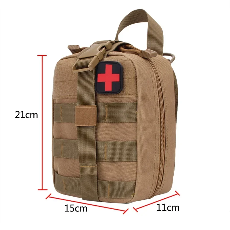 Portable Outdoor Hunting Cover Emergency Survival Package Utility Pouch Medical First Aid Kit Patch