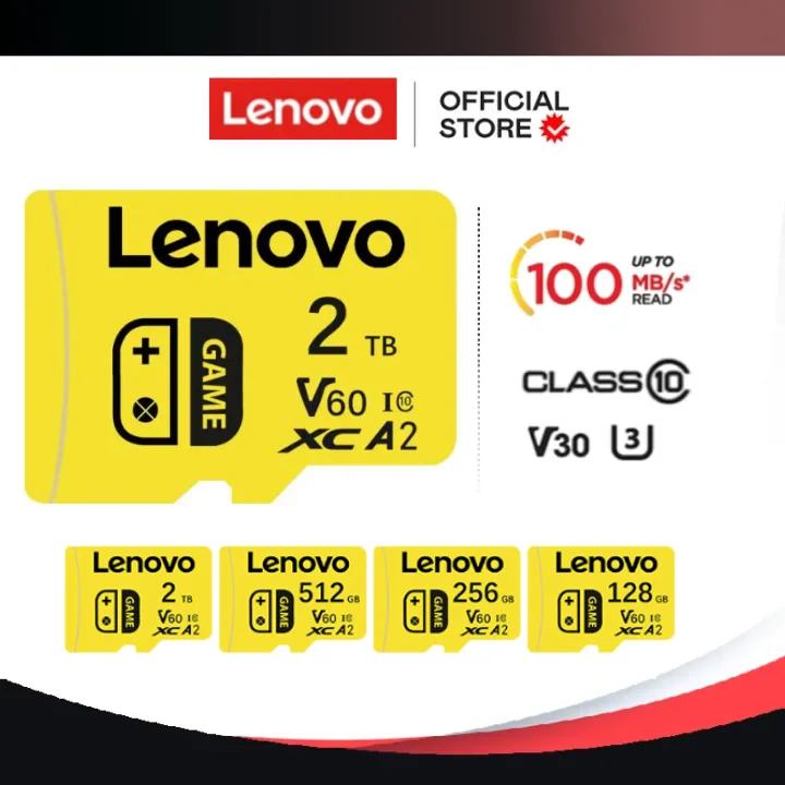 Karta pamięci Flash Lenovo 2TB 1TB karta Micro TF SD Class10 karta Mini SD 512GB UHS-1 karta Flash TF 256GB 128GB dla przełącznika Nintendo