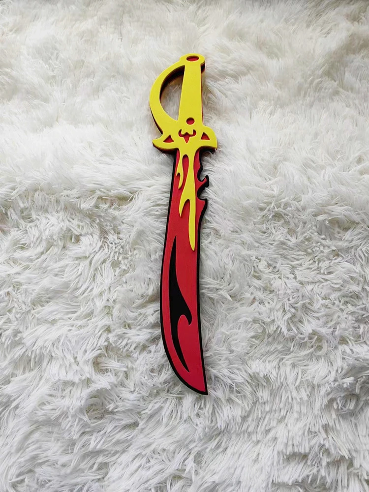 Children Role Play Torch Shape Weapon Boys Cosplay Pirate Fire Shape Elements Soft Foam Eva Sword Birthday Gifts