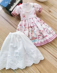 2025 2pcs lolita style Landoudou/Blythe Main skirt+underskirt 1/6 30cm(Fit for  azone,Pullip,Ob22/24/26, Licca)