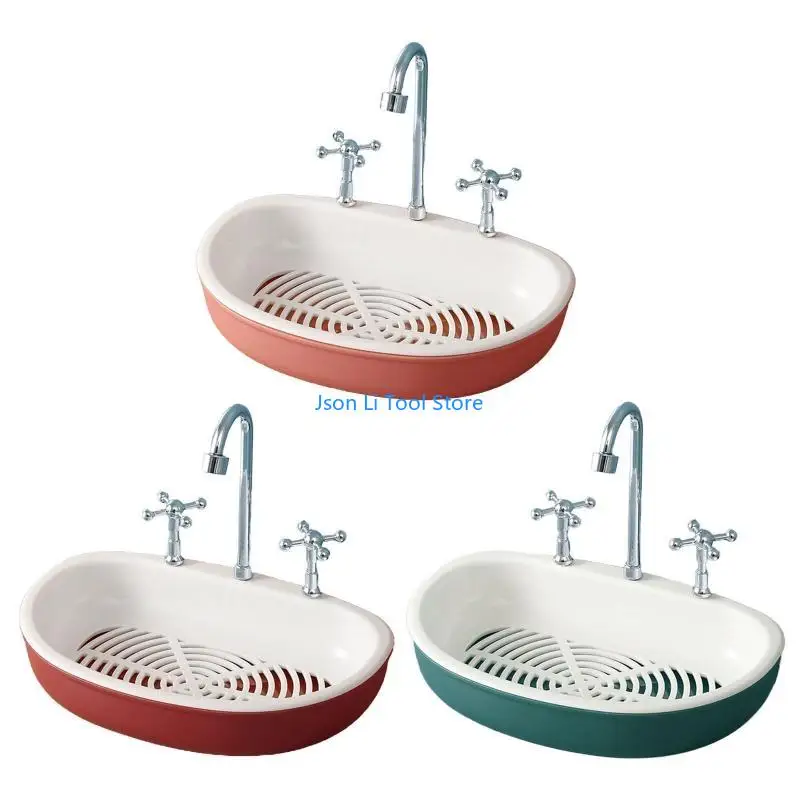 sapone per doccia Y08D Porta spugna rimovibile 2 strati per perforazione per foratura Fit