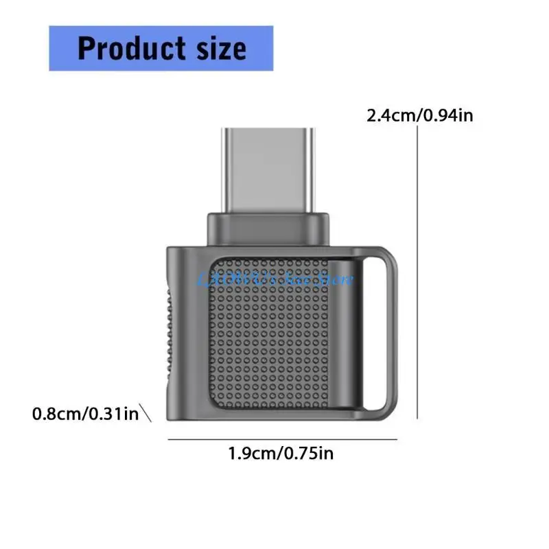 Y8AD expansível USB3.0 TIPO C TFS Microsds Memory Card Card Reader para smartphones