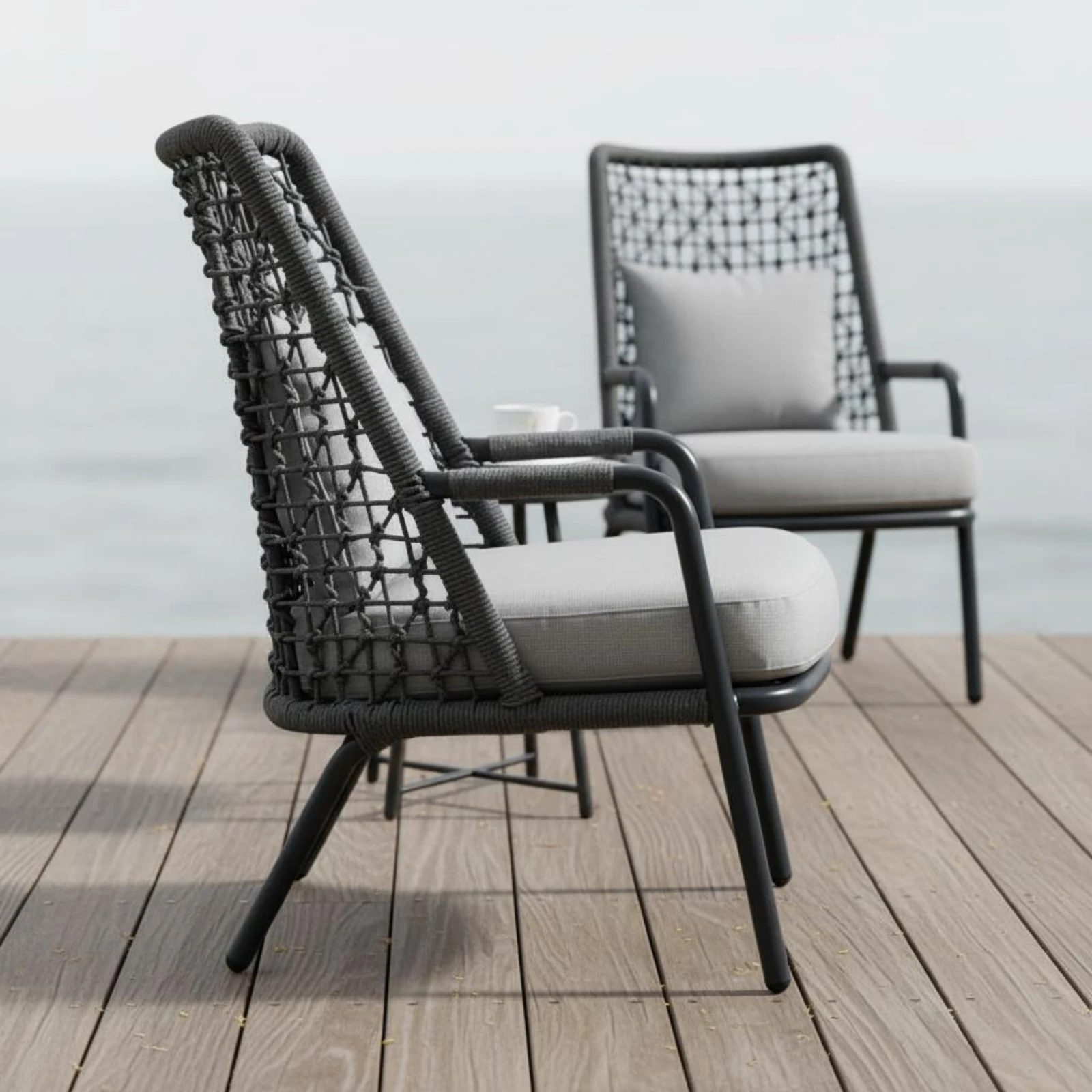 3 Pieces Rattan Table and Chai - đánh giá và giá Outdoor Furniture Easy To Clean