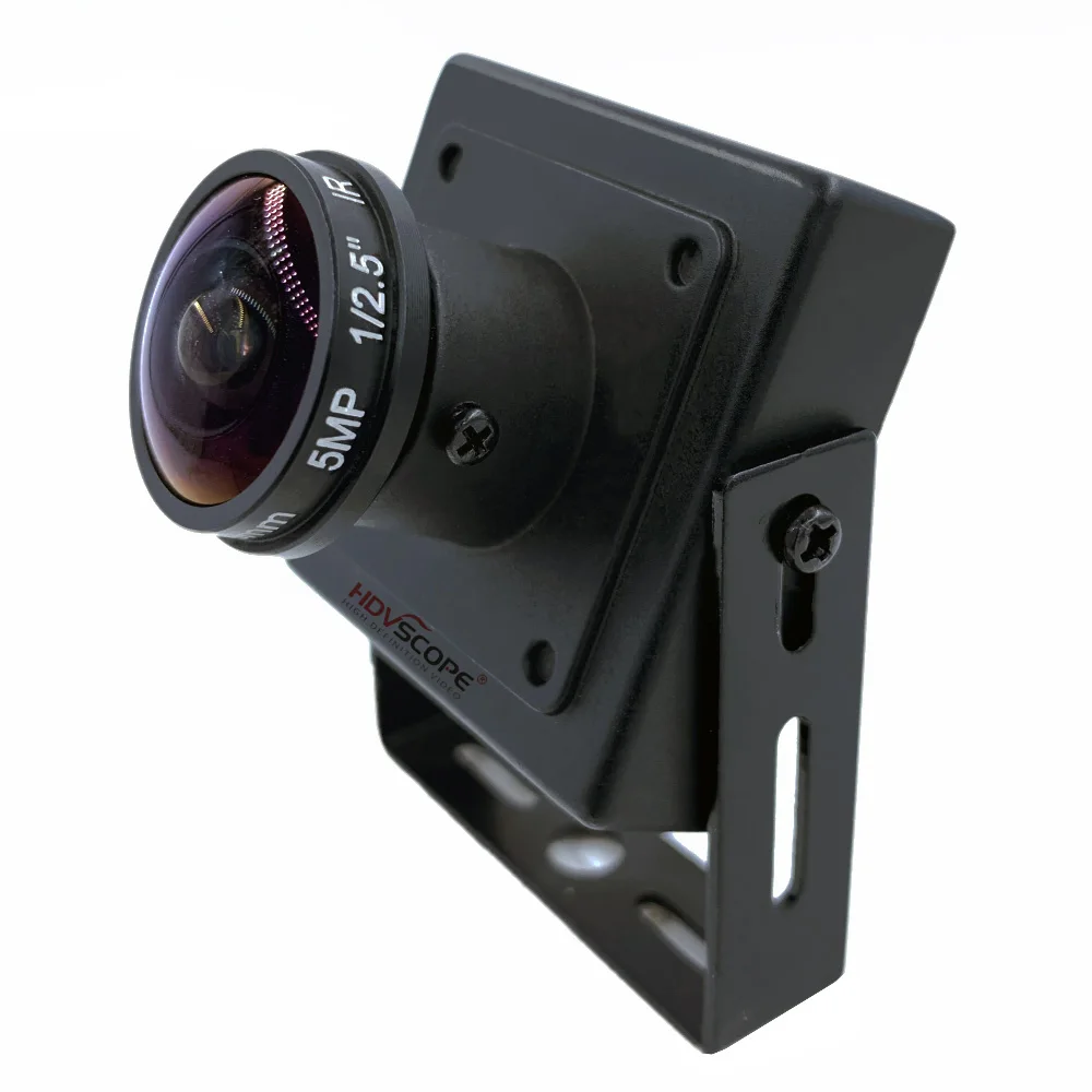 34*34Fixed Focal 5.0 MP Square Metal 30fps 5.0MP 2592*1944 34*34mm Color USB Camera with 1.11mm Fisheye Super Wide Angle Lens