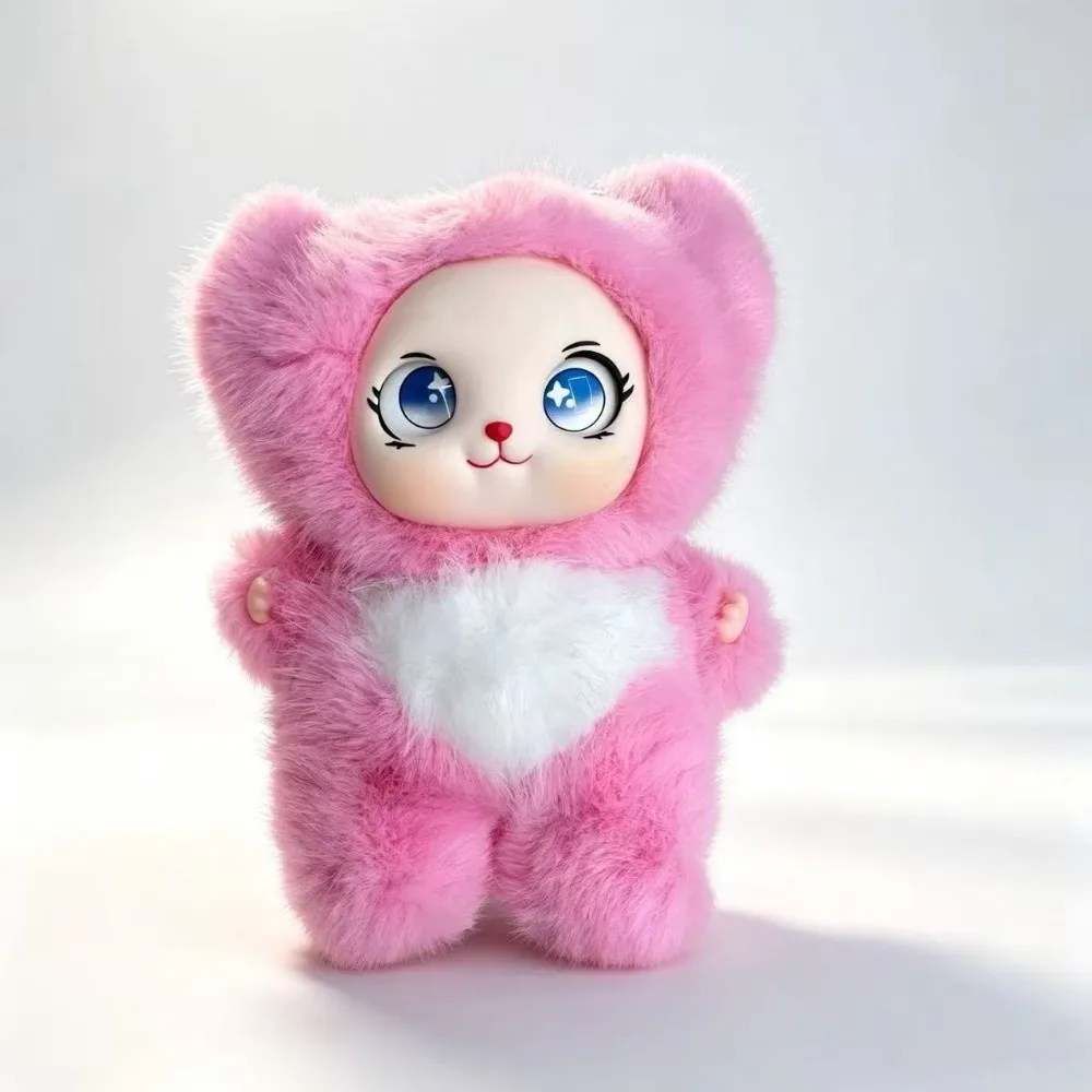 Delicate Big Ear Rabbit Figures Bag Hanging Ornaments Rabbit Keychain Vinyl Fluffy Bunny Pendant Lady/Girls