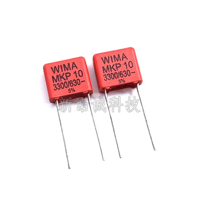 

10pcs/100pcs Germany WIMA Film Capacitor 630V 332 0.0033UF 3300PF 3n3 332J 5% MKP10 Pitch 7.5mm