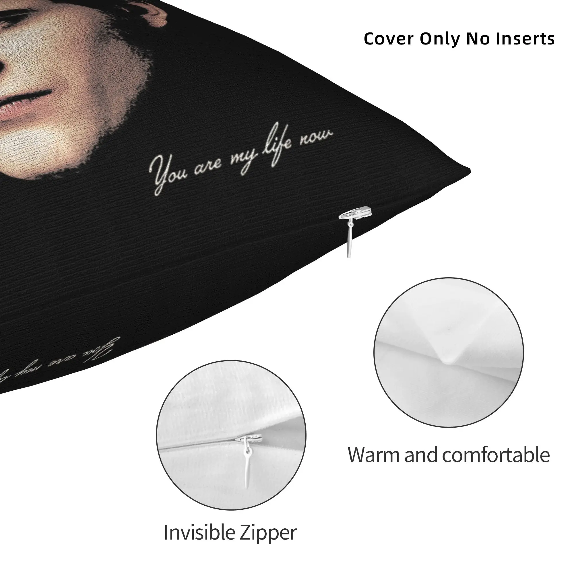 Twilights Vampire Edward Cullen Pillowcase Print Polyester Cushion Cover Decoration Romance Movie Pillow Case Cover Living Room
