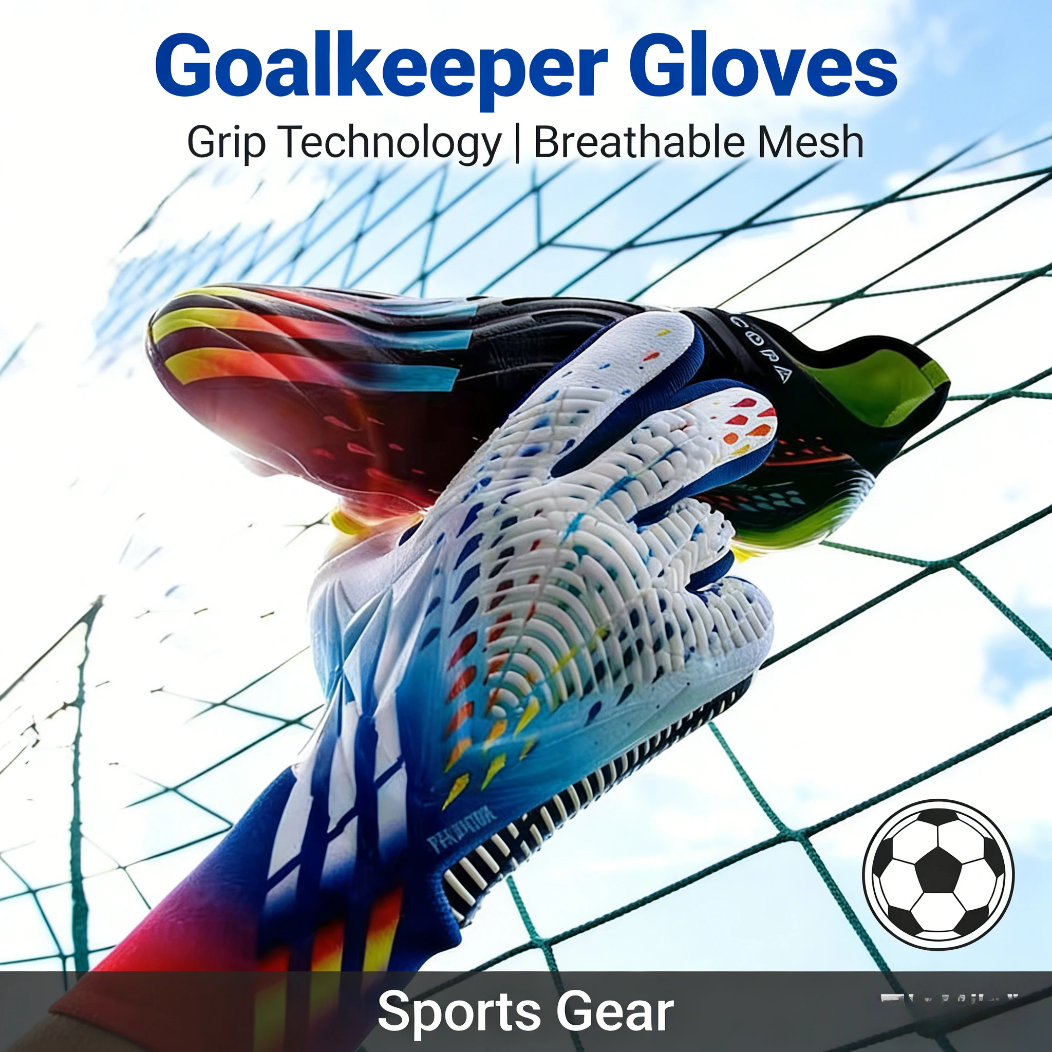 

Вратарские перчатки с прямой продажей для взрослых. Детские перчатки Falcon: противоскользящие, прочные, дышащие.