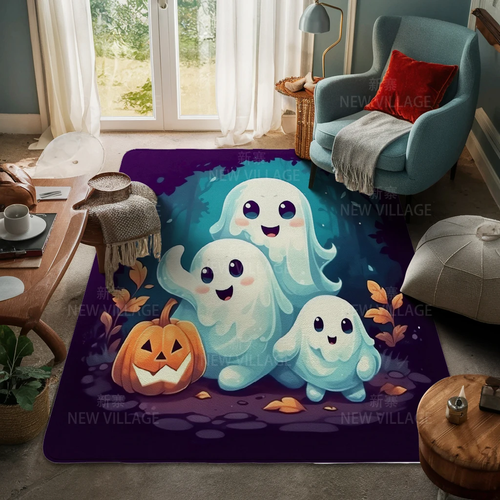 House entrance carpet Home door mat Living Room Bath Foot bathroom non-slip water absorption rugs Halloween Autumn Pumpkin cute