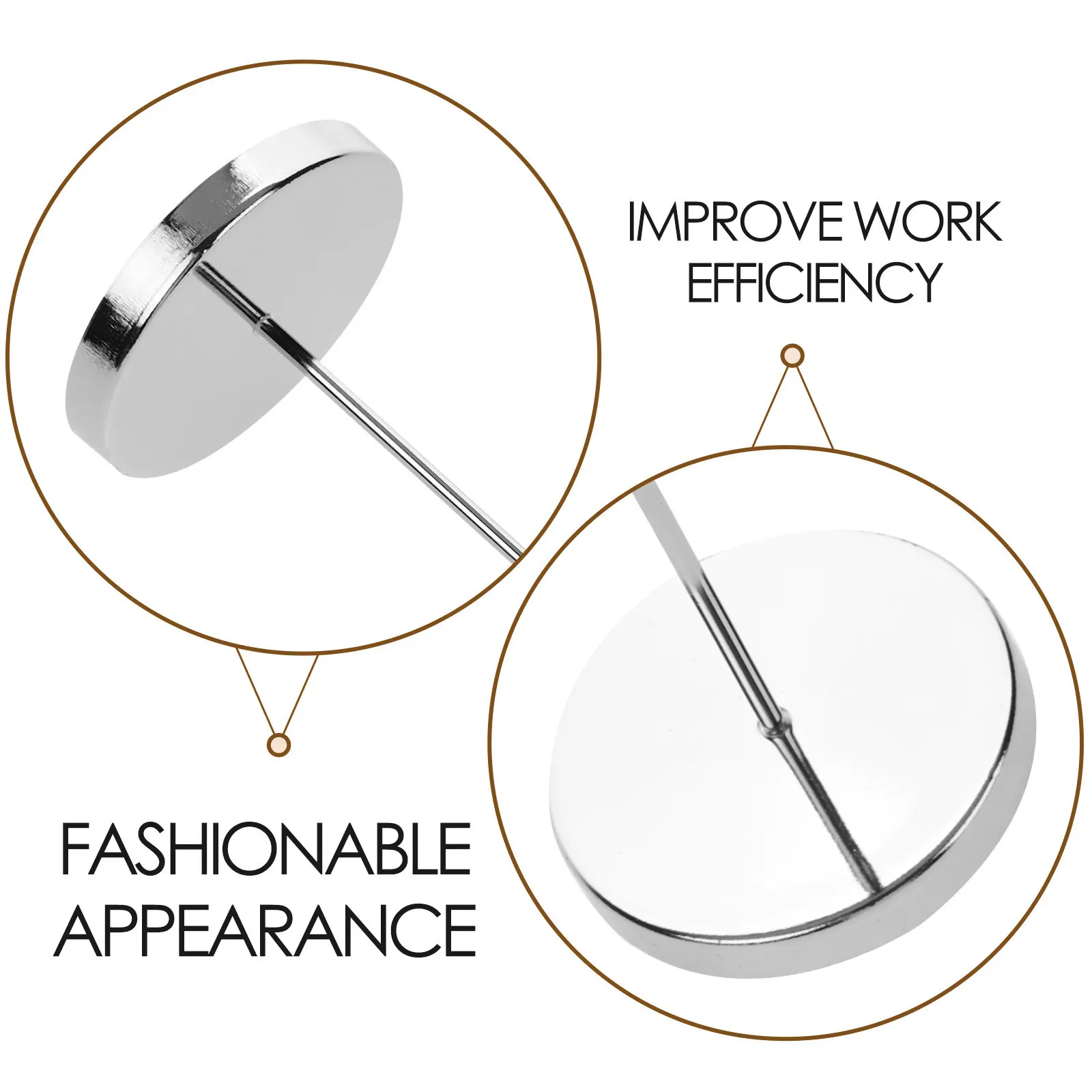 Stainless Steel Receipt Holder Bill Fork Ticket Spike Heavy Duty Base Restaurant Check Spindle Organizing Financial Receipts