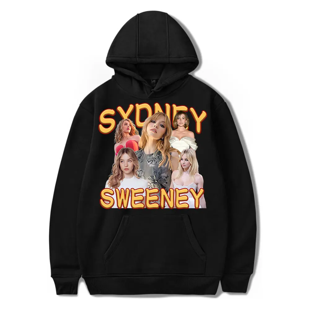 Sydney Sweeney Hoodies New Vintage Merch Hooded Women Men Casual Streetwear Fashion Sweatshirts Clothes