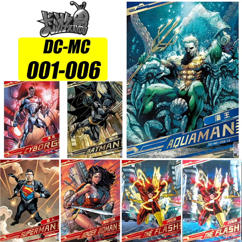 Kayou DC-MC karte 1 ~ 6 serie victor stein arthur curry batman weihnachts geburtstags geschenks piel spielzeug seltene sammlung flash karte