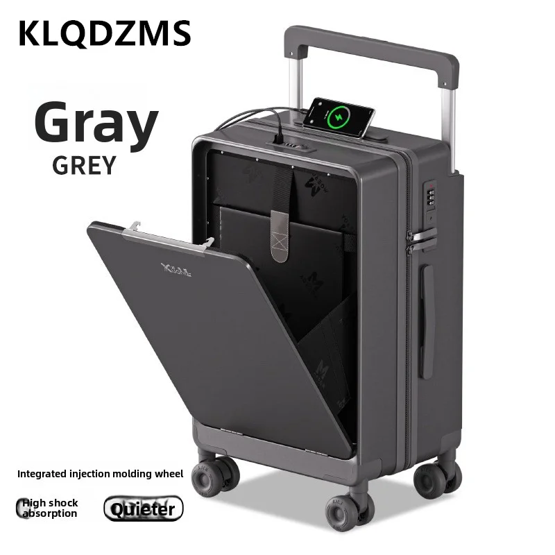 KLQDZMS Travel Luggage ABS+PC Zipper Boarding Box 20