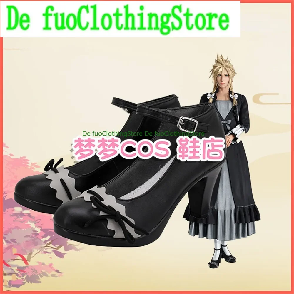 

Final Fantasy FFVII Cloud Strife Обувь для косплея Сапоги Игра Рождество Аниме Хэллоуин DefuoClothing Магазин обуви