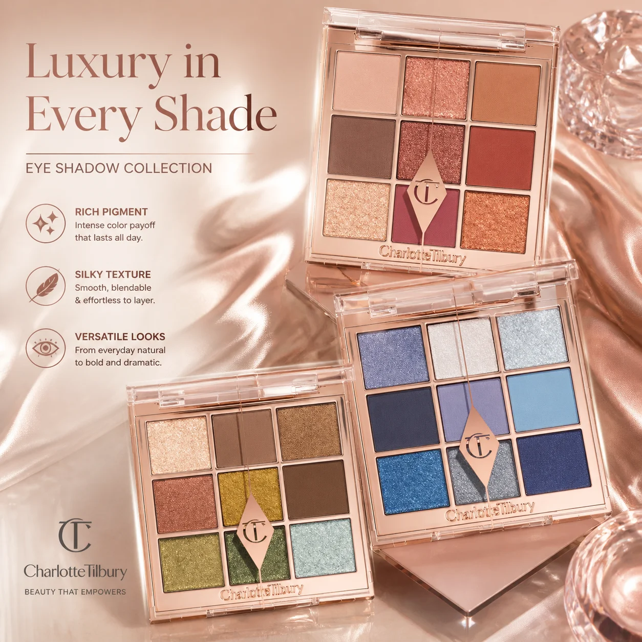 

Fashion CT Brand Matte Portable Highlight Eye Shadow Disc 4 Colors 6 Colors and 9 Colors Eye Shadow Easy To Apply Cosmetics Suit