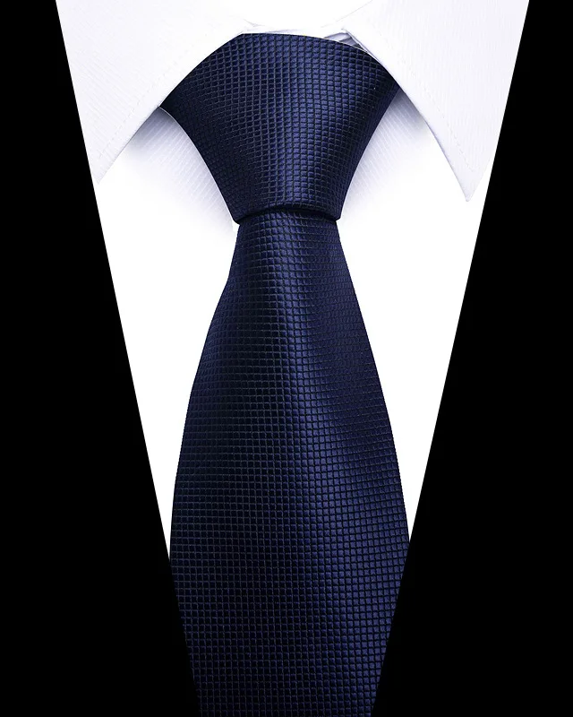 Hochwertige Hochzeitskrawatten für Männer, modisch, neuer Stil, blauer Streifendruck, Krawatten, tägliches Büro, Bekleidung, Accessoires, Geschenk für Männer – Detail 11