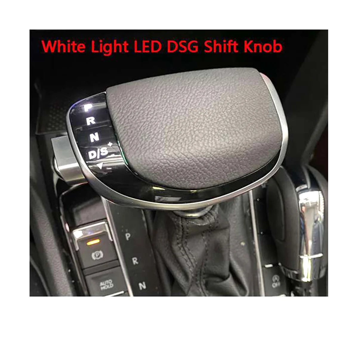 Gear Shift Head White Light LED DSG Shift Knob Center Console Auto Gear Shifter for VW P at B8 Golf 7 MK6 Touran POLO