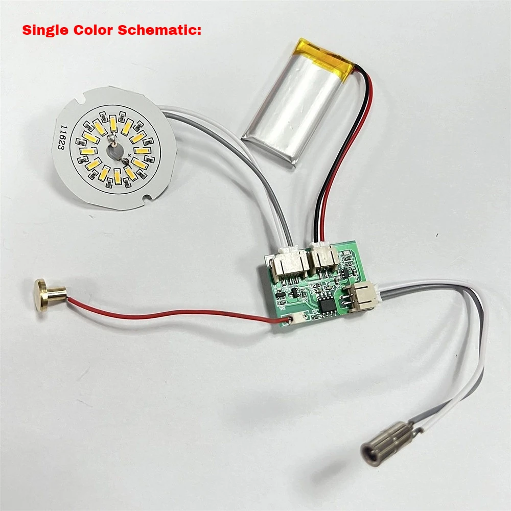 5V Dual-color/Single-color Touch Sensor Module for Led Bedside Lamp with Touch Control and Adjustable Dimming Function