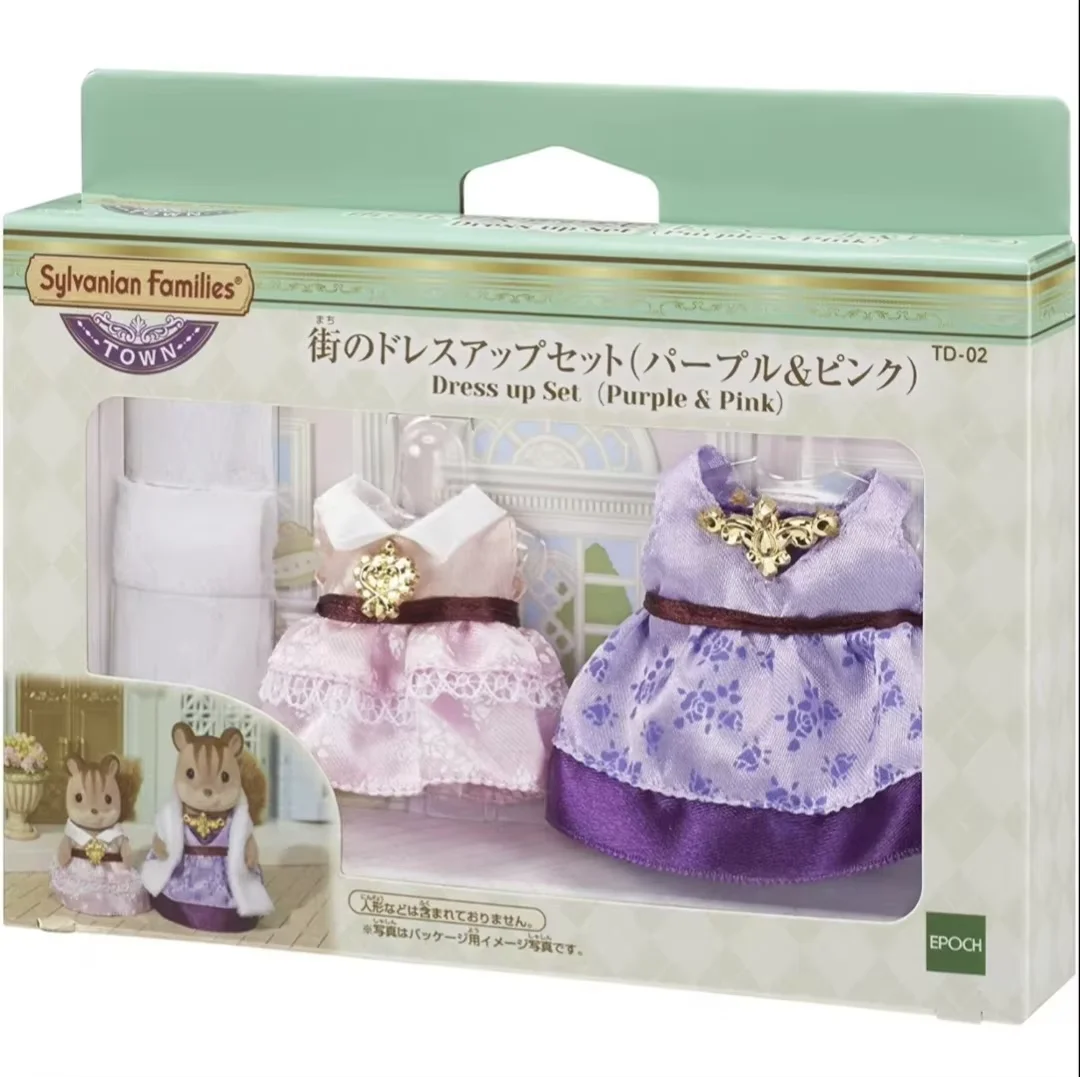 Sylvanische Families Anime Figuur Koe Familie Actie Figuren Meisje Beeldje Kawaii Model Hanger Schattig Verjaardagscadeau Voor Kinderen Speelgoed