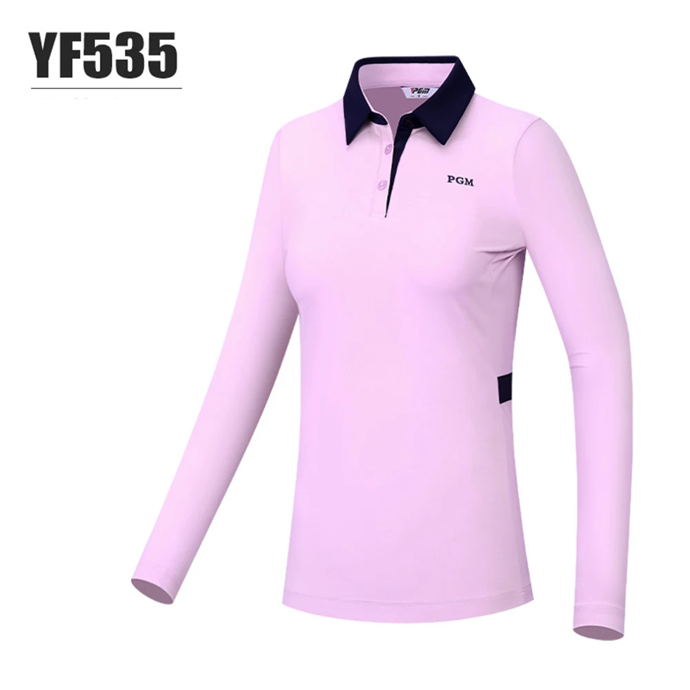 PGM Fall/Winter New Golf Women\'s Long Sleeve Clothing High Stretch Fast Dry Fashion Slim Fit Sports High Quality Breathable