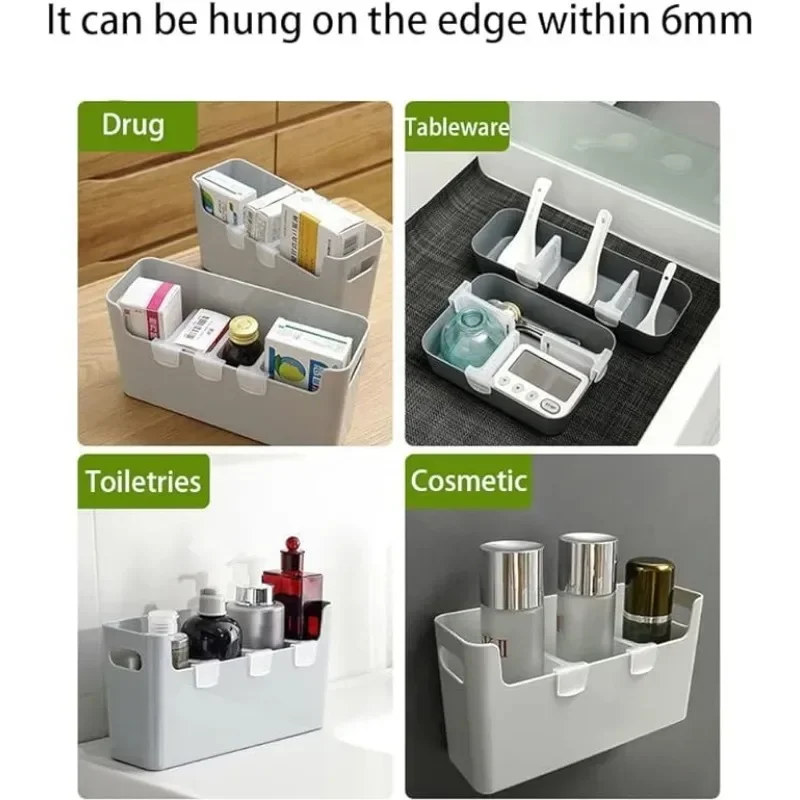 Plastic Fridge Drawer Divider Clear Refrigerator Organizer Bins Partition Portable Storage Baskets Space Allocator Organizer