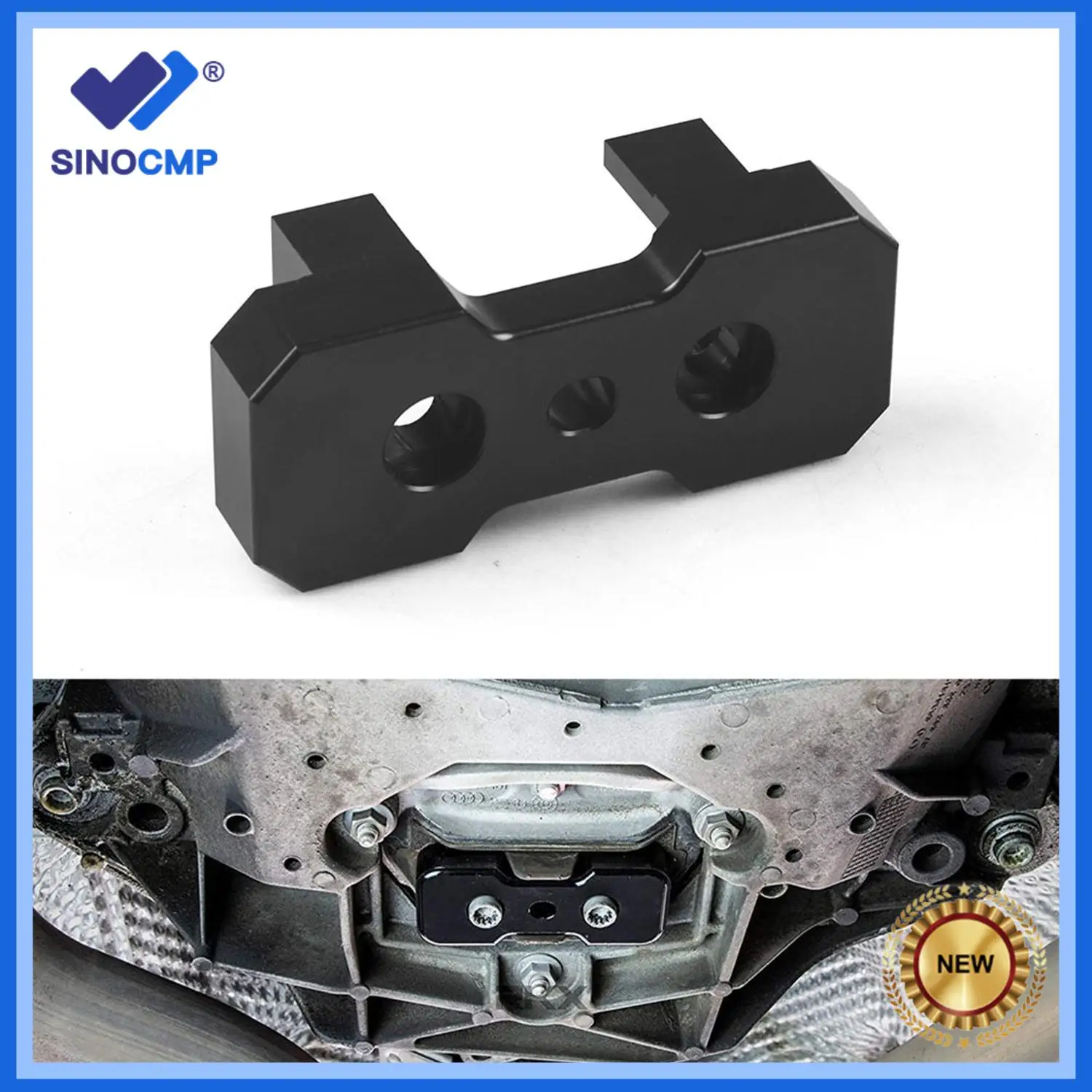 1pc Transmission Mount Insert Bush B8 Aluminum Dog Bone For 2008+ Audi A4 S4 A5 S5 Car Transmission Parts