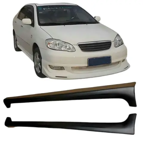 Auto Body Systems Pp Wide Body Kit Car Side Skirts for Toyota Corolla 2004-2010 Type B